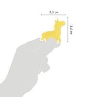 Glitty, Sach 2 pl 10,5x16cm, Licornes, Jaune et rose - Image 3