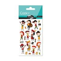 Etui stickers 3d cooky 1 planche pirates - Maildor - Image principale