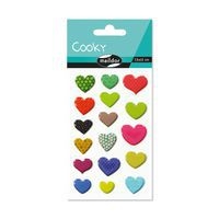 Cooky, Sach 1 pl 7,5x12cm, Cœurs à motifs - Image principale