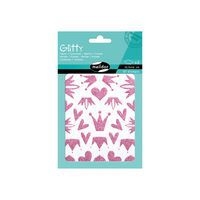 Glitty, Sach 2 pl 10,5x16cm, Cœurs / couronnes, rose - Image principale