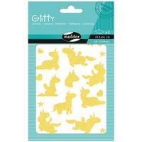 Glitty, Sach 2 pl 10,5x16cm, Licornes, Jaune et rose - Image principale