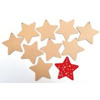 Lot de 10 étoiles à décorer et à suspendre - Image principale