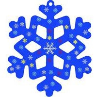 Lot de 10 étoiles des neiges à décorer et à suspendre - Image 2