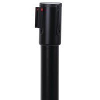 Poteau noir sangle noir 2m base à roulettes noir - Image 3