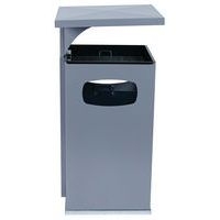 Cendrier-poubelle 72L / Argent - Manutan - Image 2