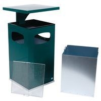 Cendrier-poubelle 72L / Vert - Manutan - Image 4