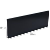 Tablette supplémentaire armoire à rideaux en kit- Larg. 120 cm - noire - Image 3