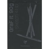 Bloc GraF'iT 90g noir - Clairefontaine - Image principale