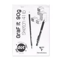 Bloc GraF'iT DOT A4 80 feuilles 90g Blanc n°63 - Image principale