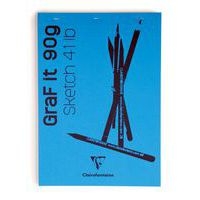 Bloc GraF'iT  A6 80 feuilles 90g Bleu royal n°78 O - Image principale