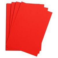 Paquet 24 feuilles Etival Color 160g 50x65 coquelicot - Image principale