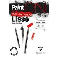 PaintON Blanc Lisse bloc A3 25 feuilles 250g - Image principale