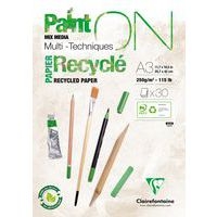 Bloc PaintON Recyclé A3 30 feuilles Blanc 250g - Image principale