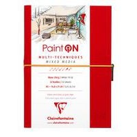 Carnet Paint'ON cousu double PU à élastique A5 64p 250g blanc - Image principale