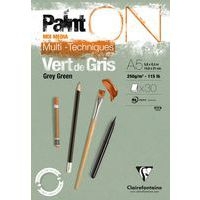 Bloc Paint'On Vert de Gris A5 encollé 30 feuilles 250g - Image principale