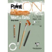 Bloc Paint'On Vert de Gris A3 encollé 30 feuilles 250g - Image principale