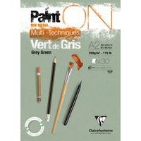 Bloc Paint'On Vert de Gris A2 encollé 30 feuilles 250g - Image principale