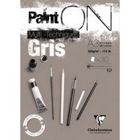 Bloc Paint'On Gris encollé A3 30 feuilles 250g - Image principale