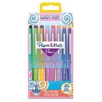 Pochette de 16 Paper Mate Flair Candy POP Feutres de Coloriage, pointe moyenne 0,7 mm couleurs assorties - Image principale