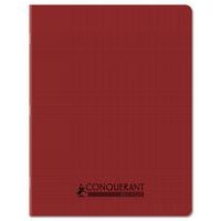 Cahier polypropylène 90g 96pages seyes 17x22cm recyclé rouge - Image principale