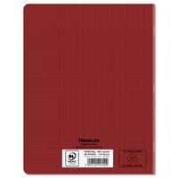 Cahier polypropylène 90g 96pages seyes 17x22cm recyclé rouge - Image 2