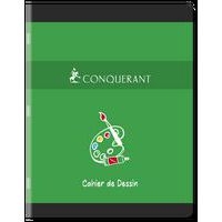 CONQUERANT Cahier Dessin 17x22cm Réglure Unie Blanche 16 Pages Agrafées Couverture Carte Coloris Assortis - Image 8