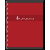 CONQUERANT Cahier 24x32cm Grands Carreaux Seyès 100 Pages Reliure Intégrale Couverture Carte Coloris Assortis - Image 3