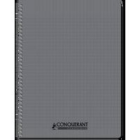 CONQUERANT Cahier Classique 24x32cm Grands Carreaux Seyès 100 Pages Reliure Intégrale Couverture Polypro Color - Image 2