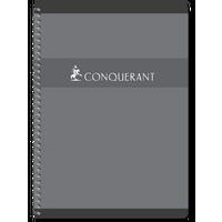CONQUERANT Cahier A4 Petits Carreaux 5mm 180 Pages Reliure Intégrale Couverture Carte Coloris Assortis - Image 2