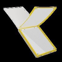 OXFORD Bloc de Fiches Bristol 2.0 A5 Petits Carreaux 5mm 30 Fiches Collées Bords Jaunes - Image 2