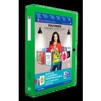 OXFORD Boîte Capacité Standard Polyvision 24x32cm Dos 40mm avec Bouton Pression Couverture Polypro Opaque Colo - Image 2