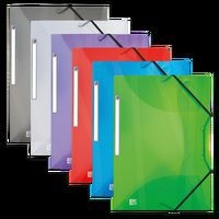 OXFORD Chemise 3 Rabats Hawaï A4 avec Elastique Couverture Polypro Coloris Assortis - Image principale