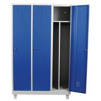 Vestiaire industrie salissante - 1 à 3 colonnes - Sur pieds - Manutan Expert - Image 7