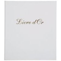 Livre d'or Balacron avec titre pages blanches simili-cuir - Image principale