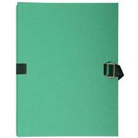 Lot de 10 chemises papier toilé à sangle dos extensible - vert clair - Image principale