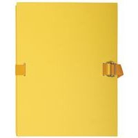 Lot de 10 chemises papier toilé à sangle dos extensible - jaune - Image principale