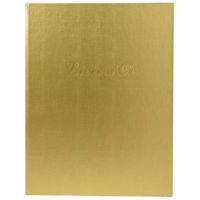 Lot de 2 livres d'or + titre 100 pages blanches 27x22cm vertical or - Image principale