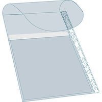 Lot de 5 sachets de 10 pochettes à soufflet avec rabat – en polypropylène 20/100e. - Image 2