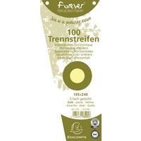 Lot de 6 Fiches Intercal. trapèz. unies perf. Forever 105x240mm jaune - Image principale