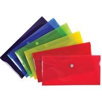 Lot de 30 Pochette pression Iderama en PP 23x12 cm Couleurs assorties - Image principale
