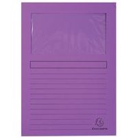 Lot de 4 paquets de 100 chemisess à fenêtre FOREVER - 22x31 cm - Violet - Image principale