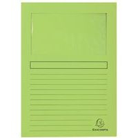 Lot de 4 paquets de 100 chemisess à fenêtre FOREVER 22x31 cm Vert Pré - Image principale