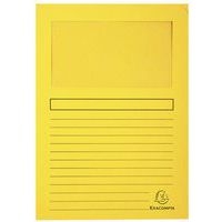 Lot de 4 paquets de 100 chemisess à fenêtre FOREVER - 22x31 cm - Jaune - Image principale