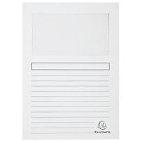 Lot de 4 paquets de 100 chemisess à fenêtre FOREVER - 22x31 cm - Blanc - Image principale