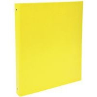 Lot de 20 Classeur rembordé polypropylène 4 anneaux 30mm - A4 - Jaune - Image principale