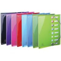 Lot de 8 Trieur extensible en PP 8 compart. Iderama A4 col. assort. - Image principale