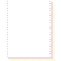 Feuilles listing autocop. blanc/rose/jaune 3plis bande détachable - Image principale