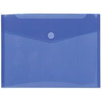 Lot de 10 Sachet de 5 pochettes-enveloppes polypropylène - A4 - Bleu - Image principale