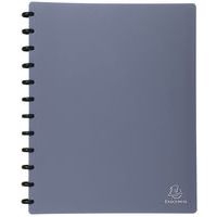 Lot de 4 Protège-doc. à ann. et poch. détach. 60 vues A4 bleu métal - Image principale