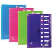 Lot de 8 Trieur extensible en PP 8 compart. Iderama A4 4 col. assort. - Image principale